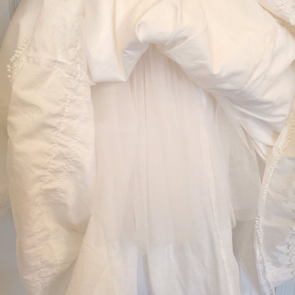 Only Little Once layered white cotton special occasion dress - Picture 5 of 7